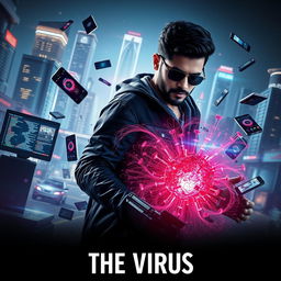 A cinematic sci-fi film poster titled 'The Virus'