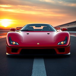 An innovative and futuristic concept vehicle that combines the Ferrari F40 and McLaren F1 into one extraordinary design