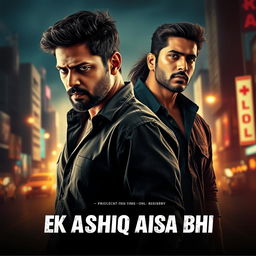 An enthralling and dramatic film poster for 'EK AASHIQ AISA BHI'