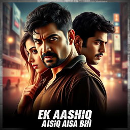 An enthralling and dramatic film poster for 'EK AASHIQ AISA BHI'