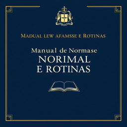 The cover design for the "Manual de Normas e Rotinas da Biblioteca Ministro Raimundo Girão do Tribunal de Contas do Estado do Ceará