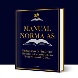 The cover design for the "Manual de Normas e Rotinas da Biblioteca Ministro Raimundo Girão do Tribunal de Contas do Estado do Ceará