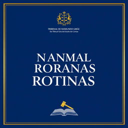 The cover design for the "Manual de Normas e Rotinas da Biblioteca Ministro Raimundo Girão do Tribunal de Contas do Estado do Ceará