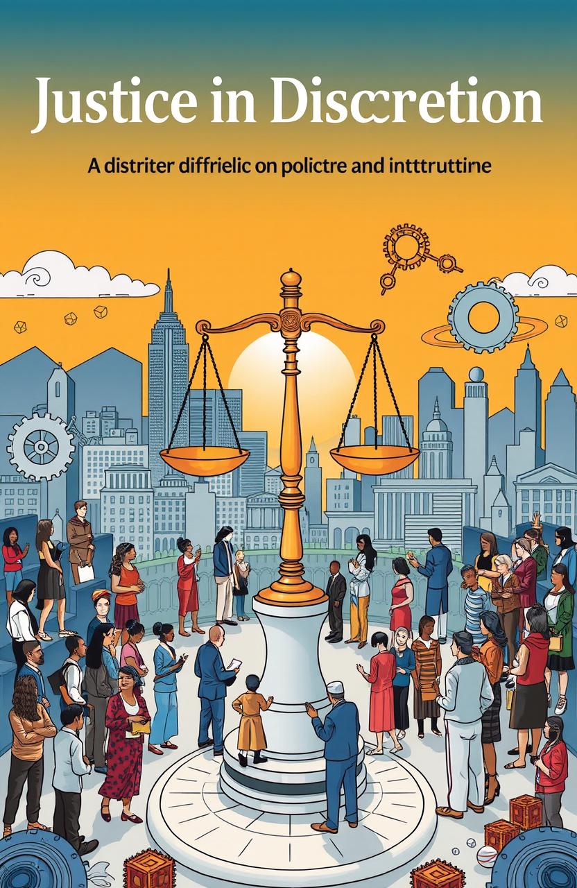 An intricate illustration symbolizing 'Justice in Discretion: A Perspective on Public Policy Reconstruction'