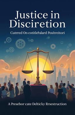 An intricate illustration symbolizing 'Justice in Discretion: A Perspective on Public Policy Reconstruction'