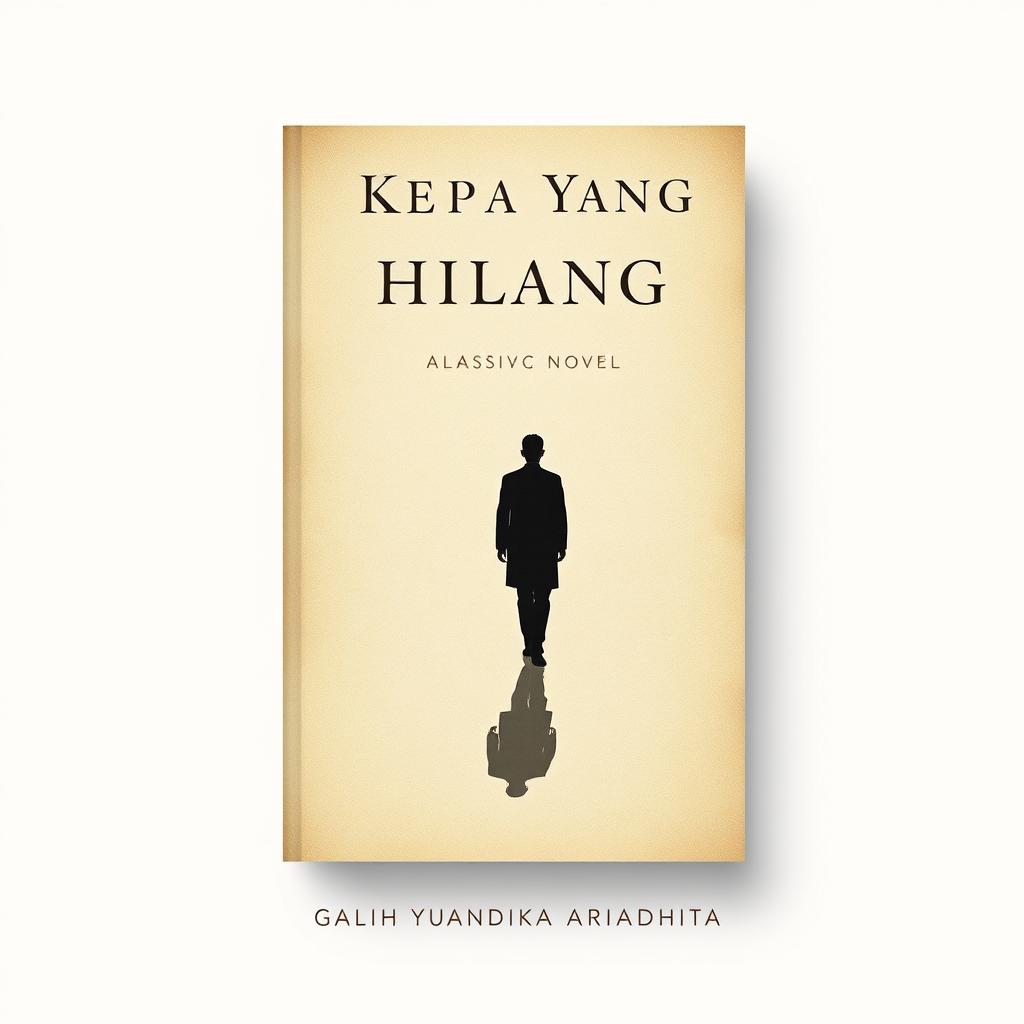 A classic novel cover design titled 'Kepada Yang Hilang'