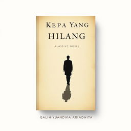 A classic novel cover design titled 'Kepada Yang Hilang'