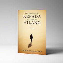 A classic novel cover design titled 'Kepada Yang Hilang'