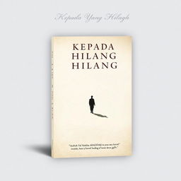 A classic novel cover design titled 'Kepada Yang Hilang'