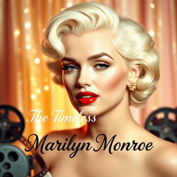 A captivating YouTube thumbnail featuring a glamorous portrait of Marilyn Monroe