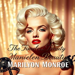 A captivating YouTube thumbnail featuring a glamorous portrait of Marilyn Monroe