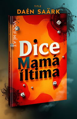 A creative and suggestive book cover design for a fictional title 'Dice Mamá Última'