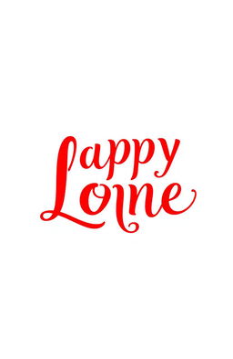 A unique and suggestive design featuring a white background with vibrant red letters