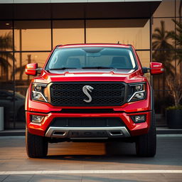 A visually striking truck named 'Serpens', designed with inspiration from models like Amarok, Hilux, Dodge Ram, and S10