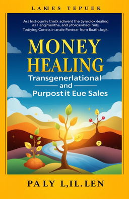 A beautifully designed book cover illustrating the themes of money healing, transgenerational wisdom, and purposeful sales