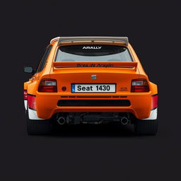 An evolved design of the Seat 1430 Rally, featuring a wider rear section and personalized details such as the name "Brea de Aragón"