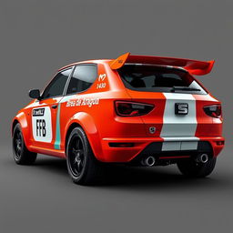 An evolved design of the Seat 1430 Rally, featuring a wider rear section and personalized details such as the name "Brea de Aragón"