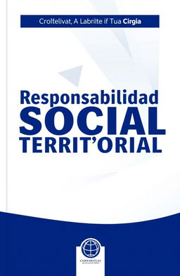 The cover of a professional and academic book titled "Responsabilidad Social Territorial" featuring a clean and elegant design