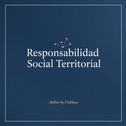 The cover of a professional and academic book titled "Responsabilidad Social Territorial" featuring a sophisticated and polished design