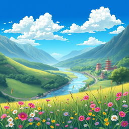 A beautifully illustrated anime banner showcasing a stunning landscape