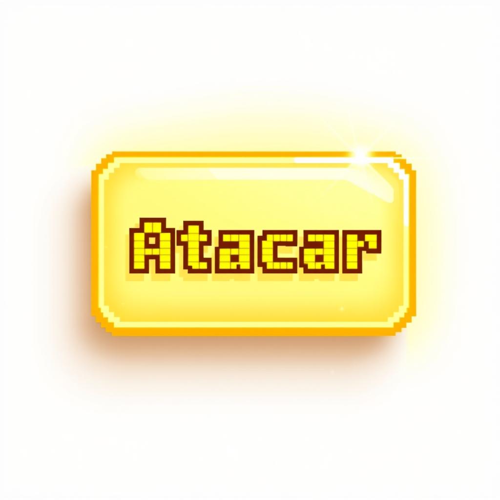 A pixelated 'Atacar Vela' button designed for the character Vela