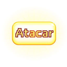 A pixelated 'Atacar Vela' button designed for the character Vela