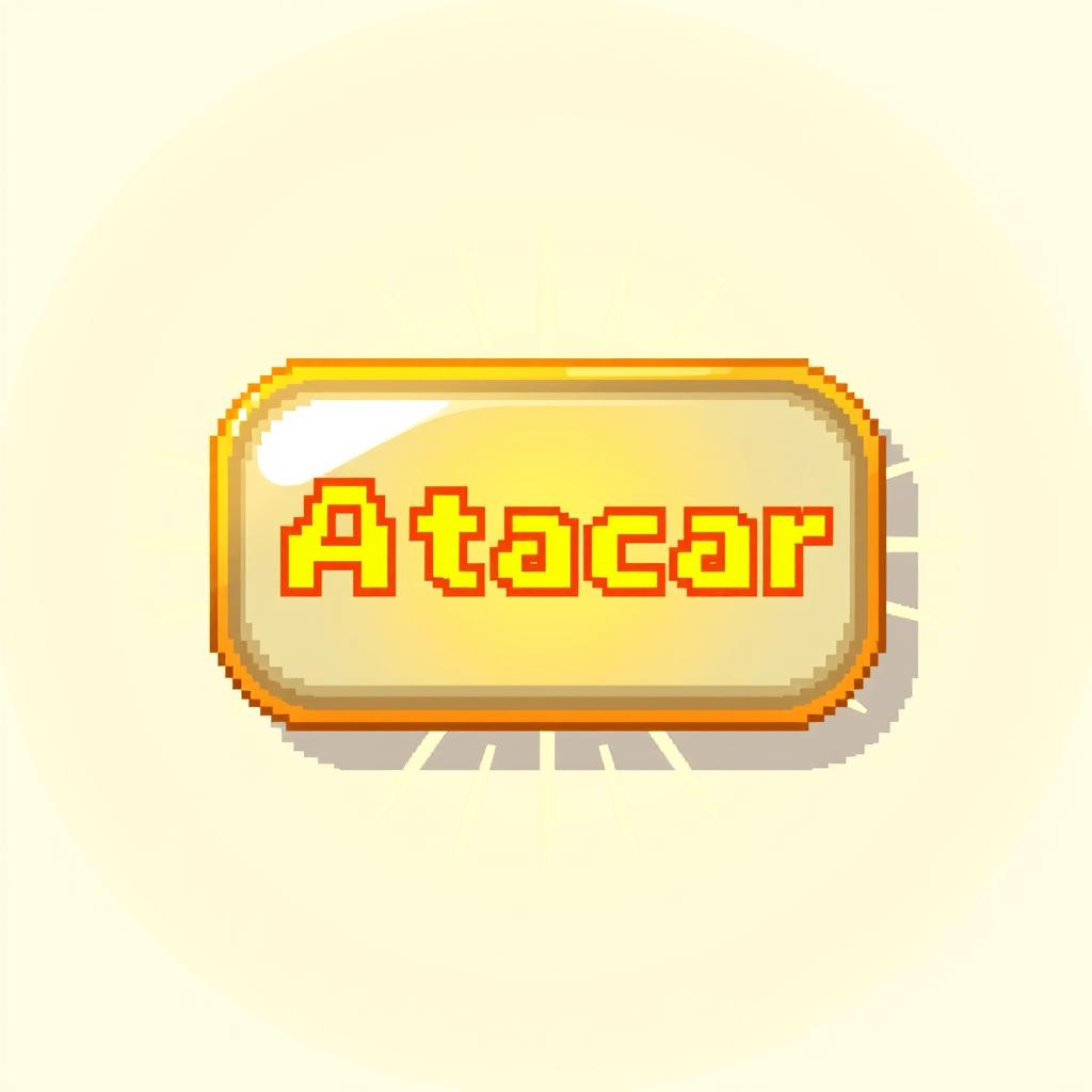 A pixelated 'Atacar Vela' button designed for the character Vela