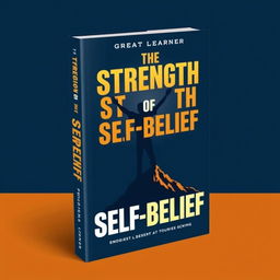 A bold and empowering book cover design for "The Strength of Self-Belief" by Great Learner