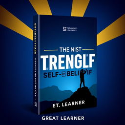 A bold and empowering book cover design for "The Strength of Self-Belief" by Great Learner