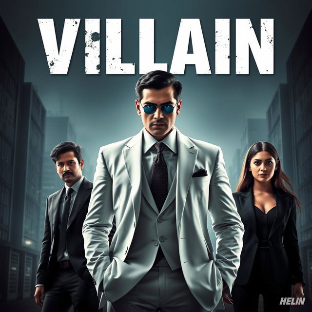 A gripping action crime film poster titled 'VILLAIN'