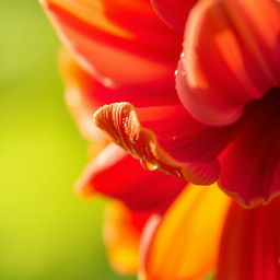 A close-up of a beautiful flower, showcasing intricate details of its petals and vibrant colors