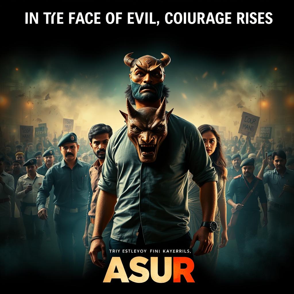 An action crime film poster titled 'ASUR'