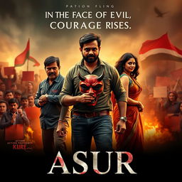 An action crime film poster titled 'ASUR'