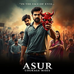 An action crime film poster titled 'ASUR'