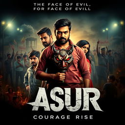 An action crime film poster titled 'ASUR'