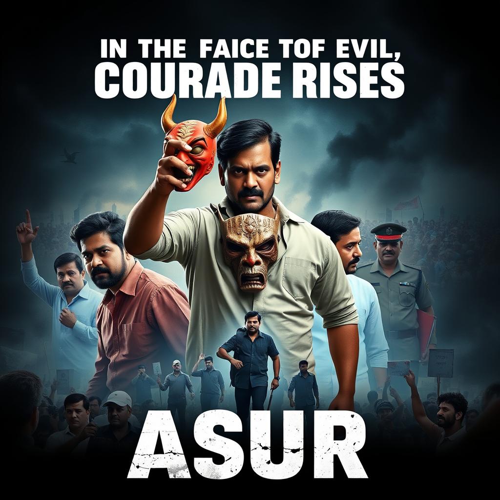 An action crime film poster titled 'ASUR'