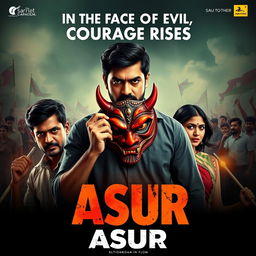 An action crime film poster titled 'ASUR'