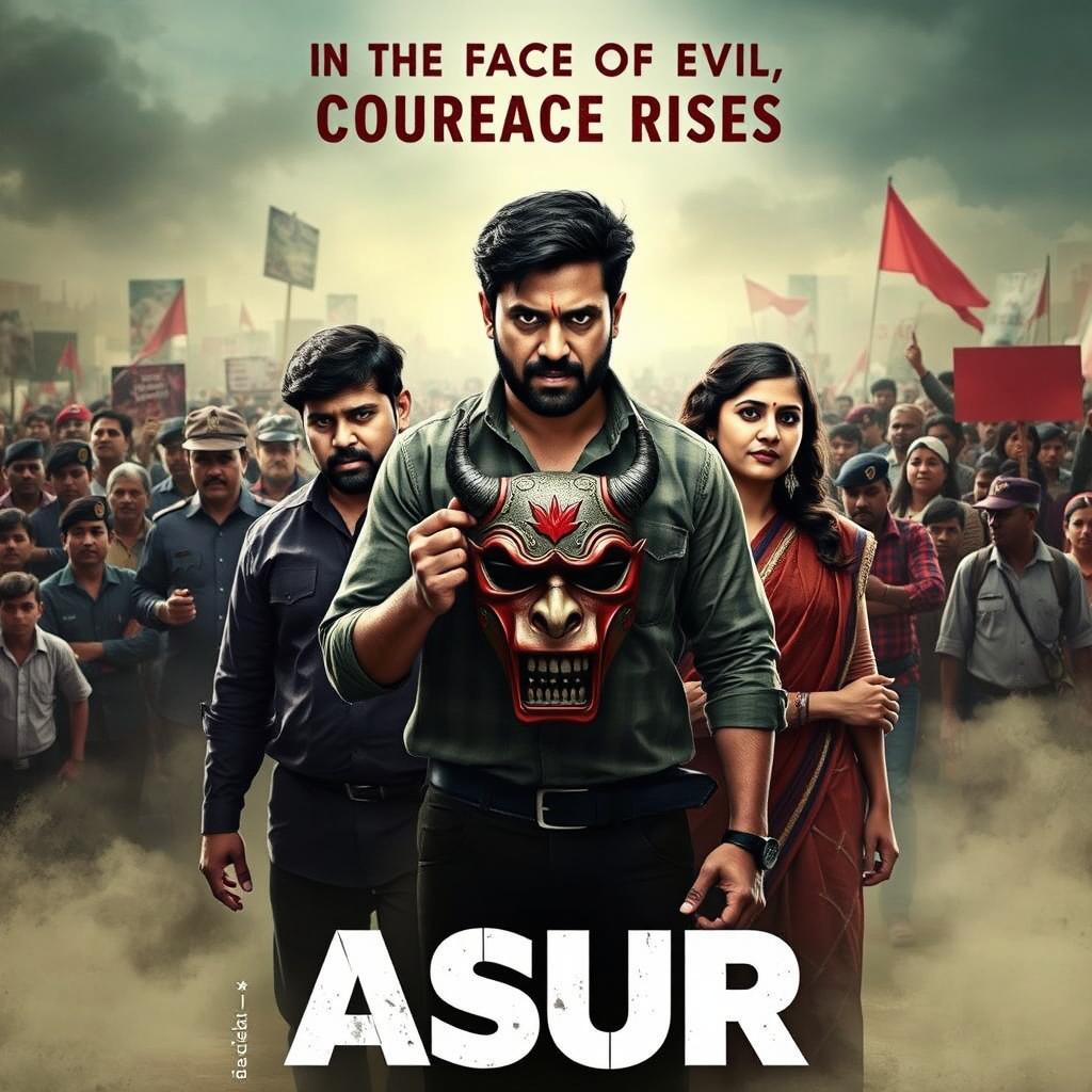 An action crime film poster titled 'ASUR'