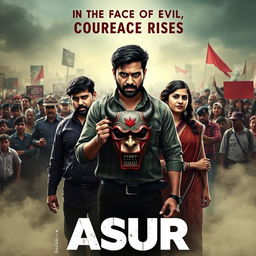 An action crime film poster titled 'ASUR'