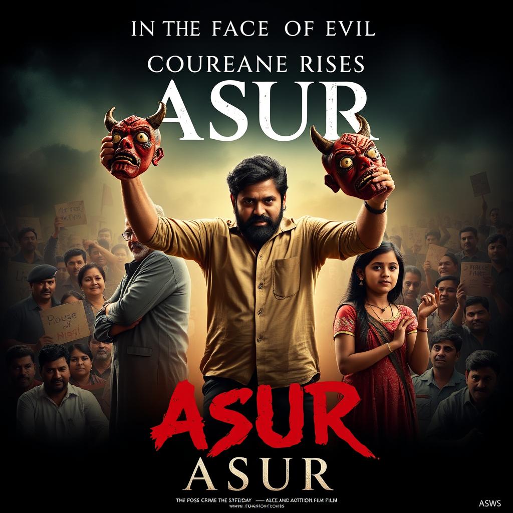 An action crime film poster titled 'ASUR'