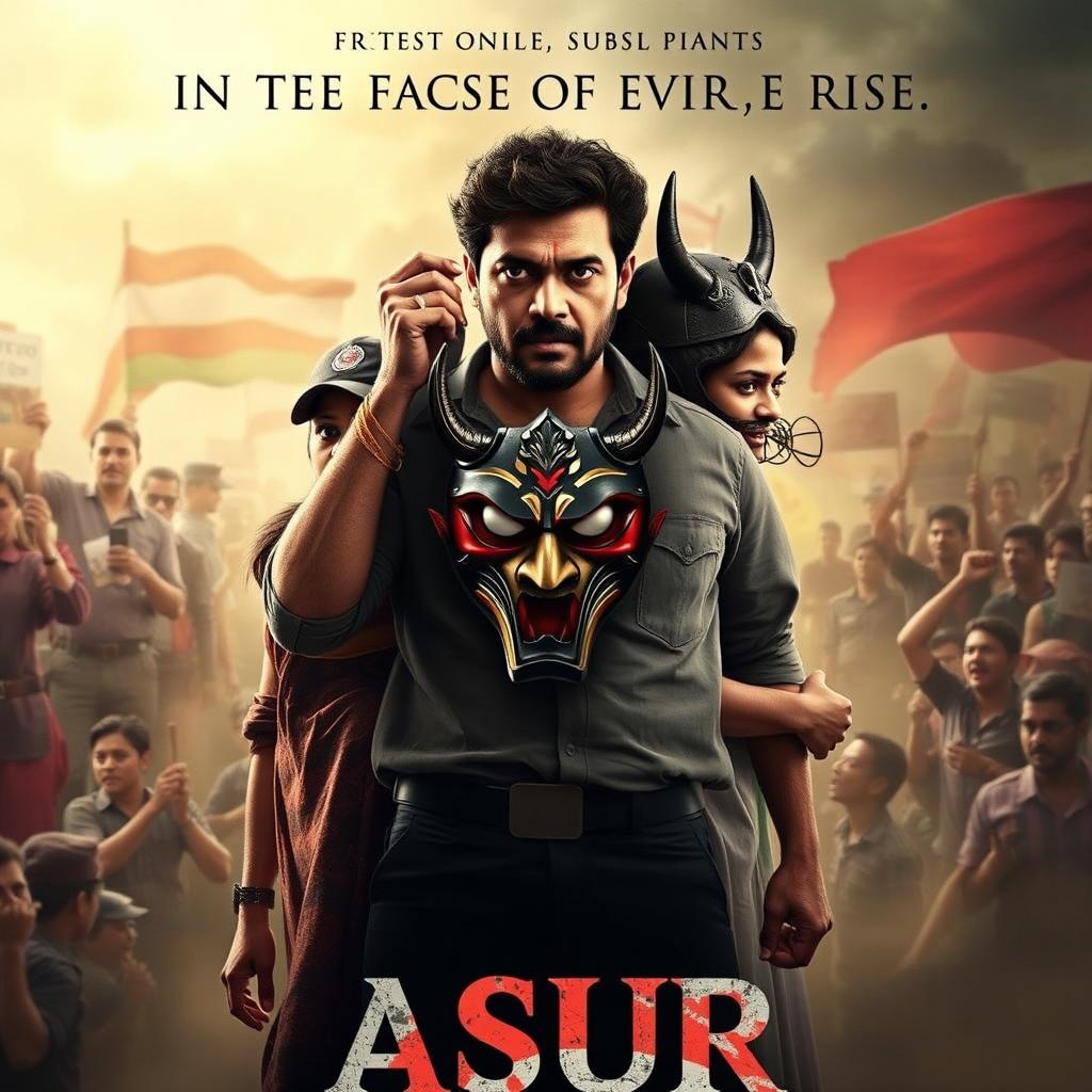 An action crime film poster titled 'ASUR'