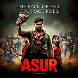 An action crime film poster titled 'ASUR'