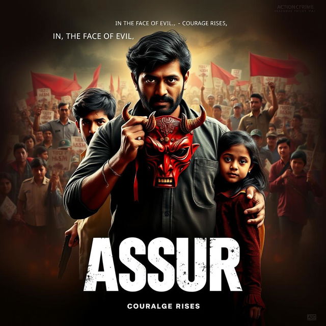 An action crime film poster titled 'ASUR'