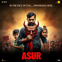 An action crime film poster titled 'ASUR'