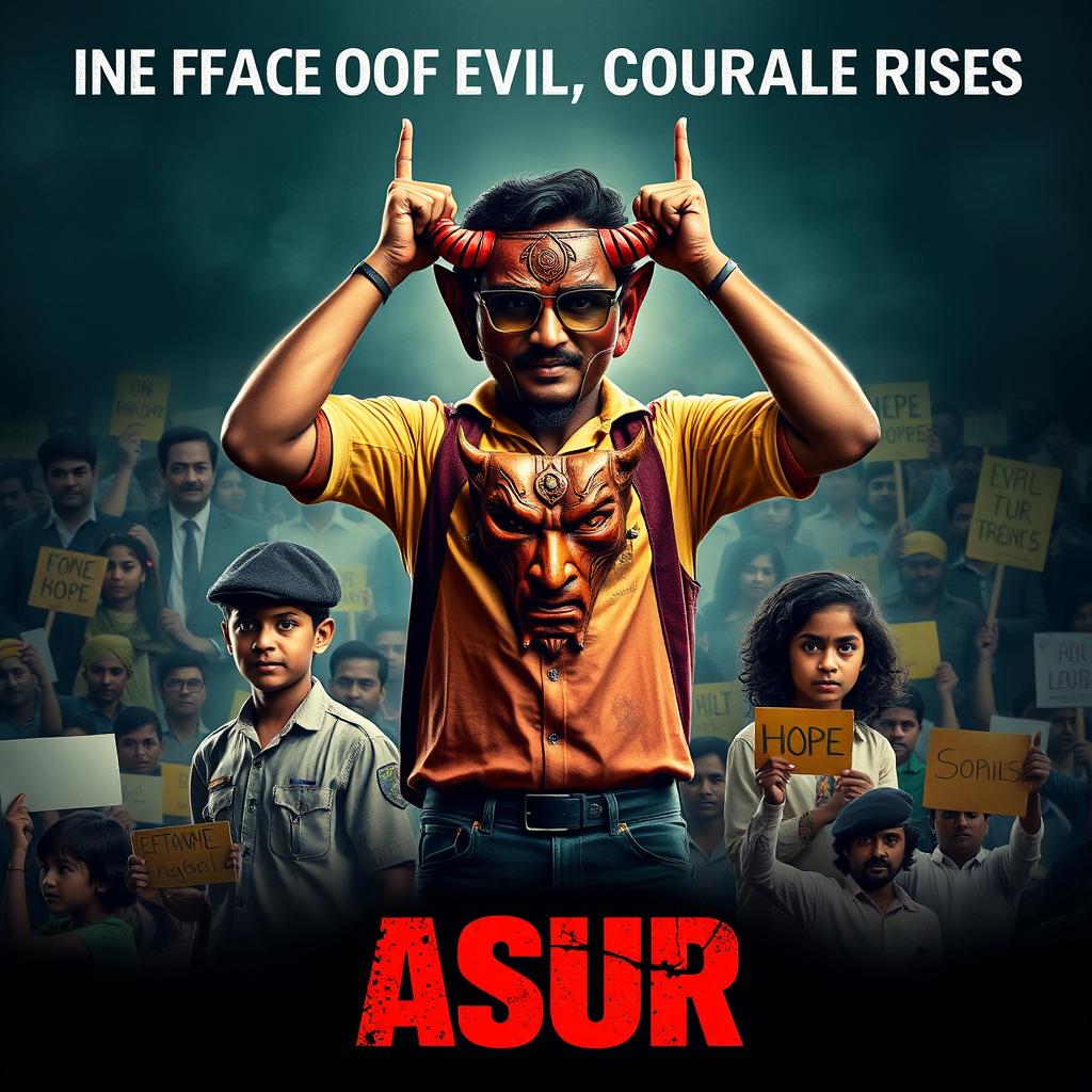 An action crime film poster titled 'ASUR'