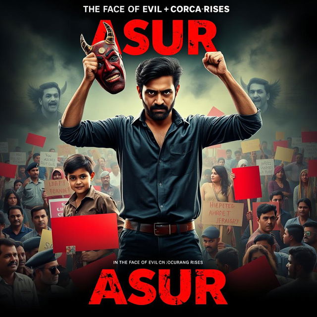 An action crime film poster titled 'ASUR'