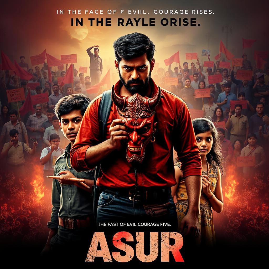 An action crime film poster titled 'ASUR'