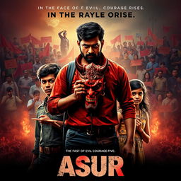 An action crime film poster titled 'ASUR'