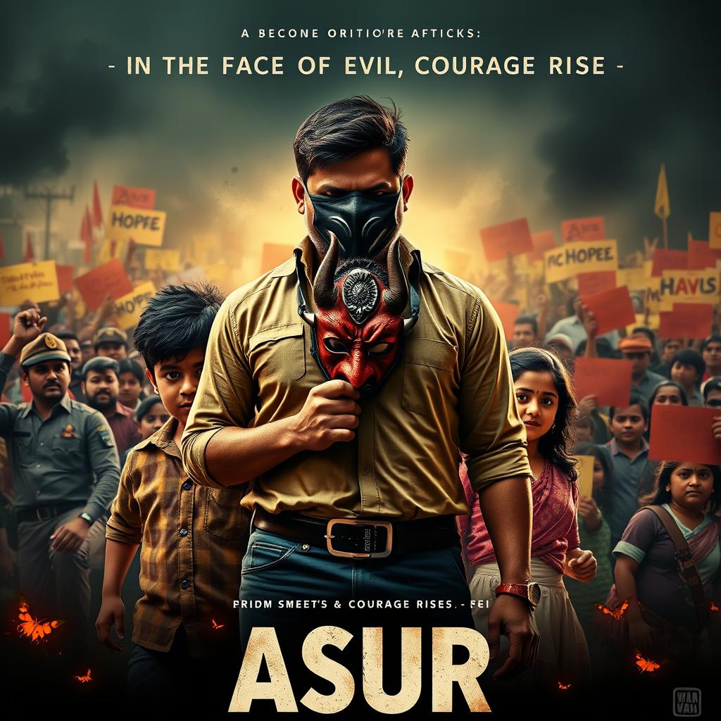 An action crime film poster titled 'ASUR'