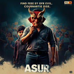 An action crime film poster titled 'ASUR'